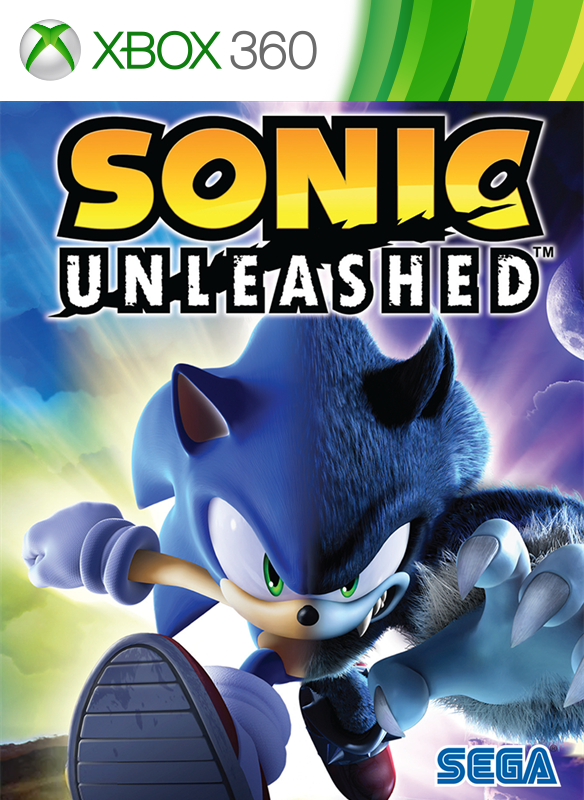 Sonic Unleashed, Xbox-360-Cover - Bild: SEGA / Xbox, veröffentlicht von Larry Hryb