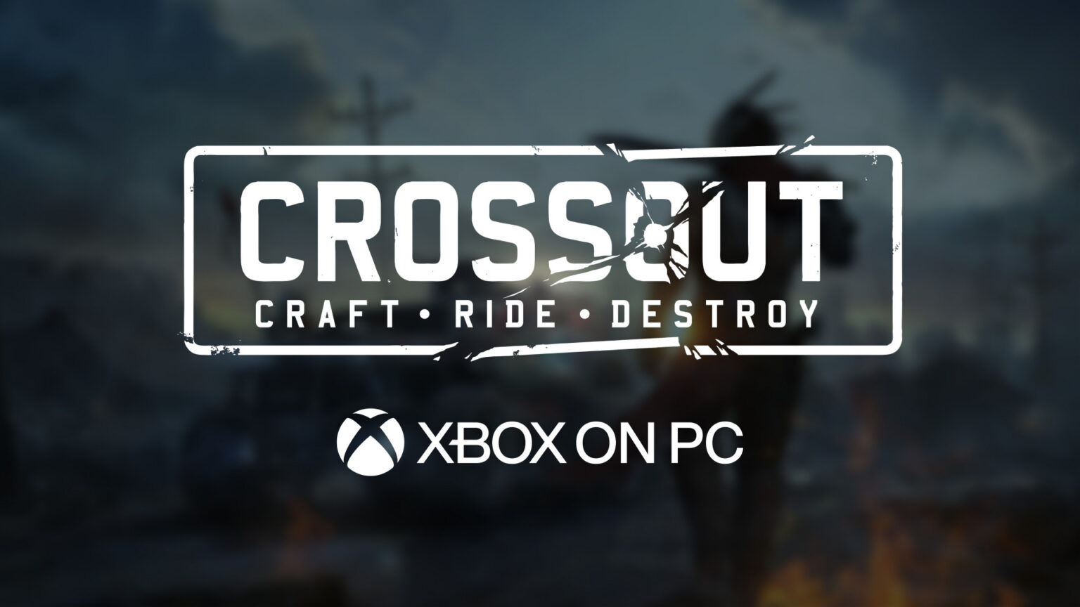 Offizielles Crossout-Motiv mit dem Hinweis Xbox on PC - Bild: Gaijin Entertainment