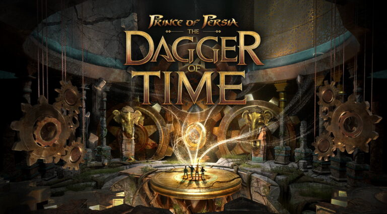 Offizielles Key Art zu Prince of Persia: The Dagger of Time mit virtueller Festung und Dolchmotiv - Bild: Ubisoft