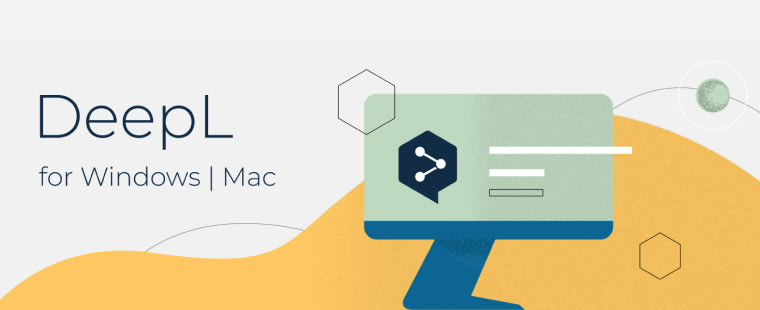 DeepL Desktop-App für Windows und macOS mit Übersetzungsfenster über markiertem Text