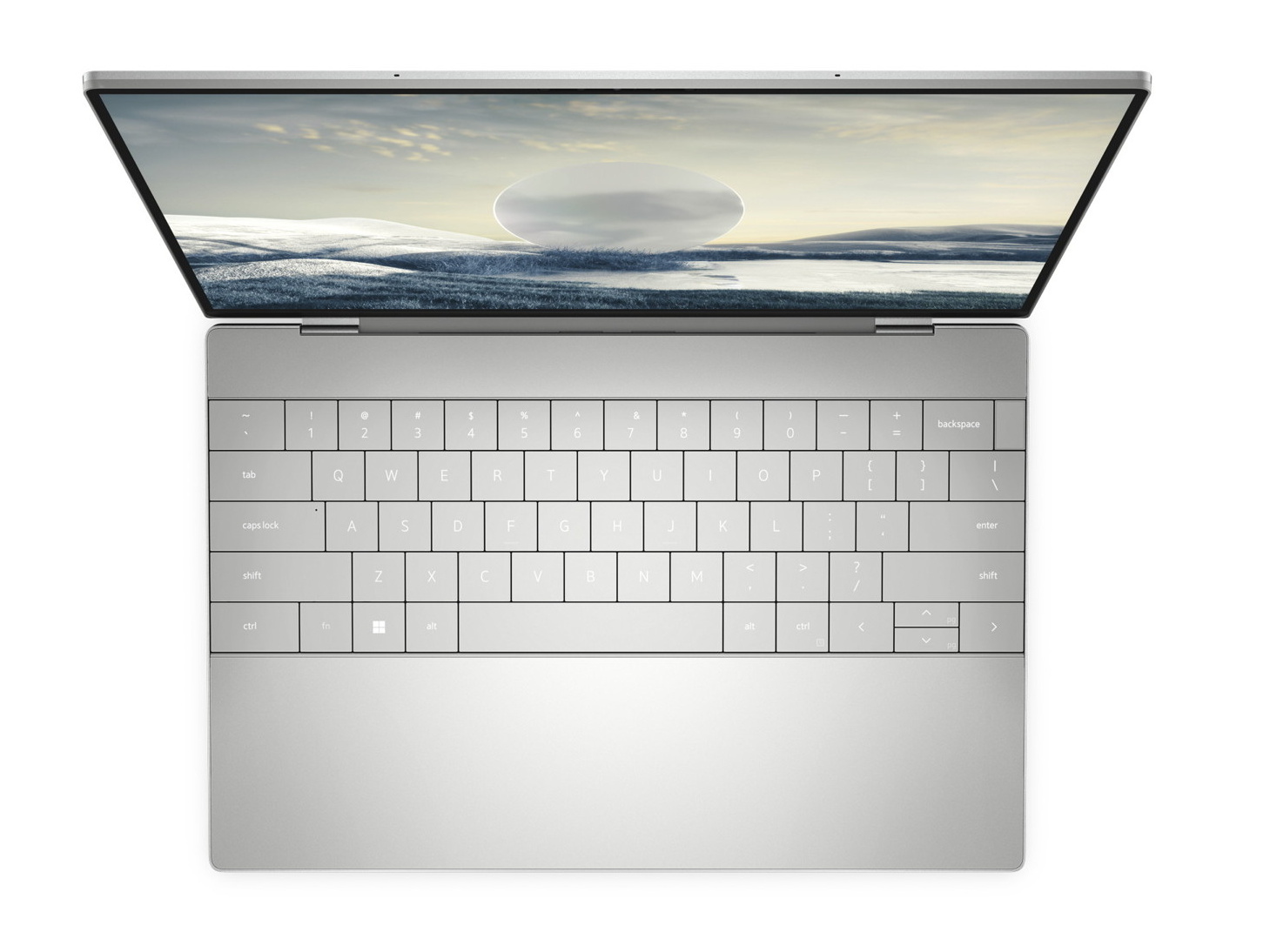 Dell XPS 13 Plus mit randlos wirkender Tastatur und haptischem Touchpad - Bild: Dell Technologies