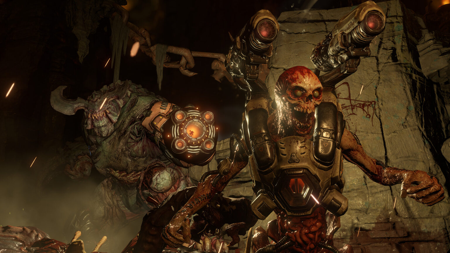 Offizieller Doom-Screenshot mit Dämonen als Illustration, kein technischer Nachweis einer Denuvo-Umgehung - Bild: Bethesda Softworks / id Software