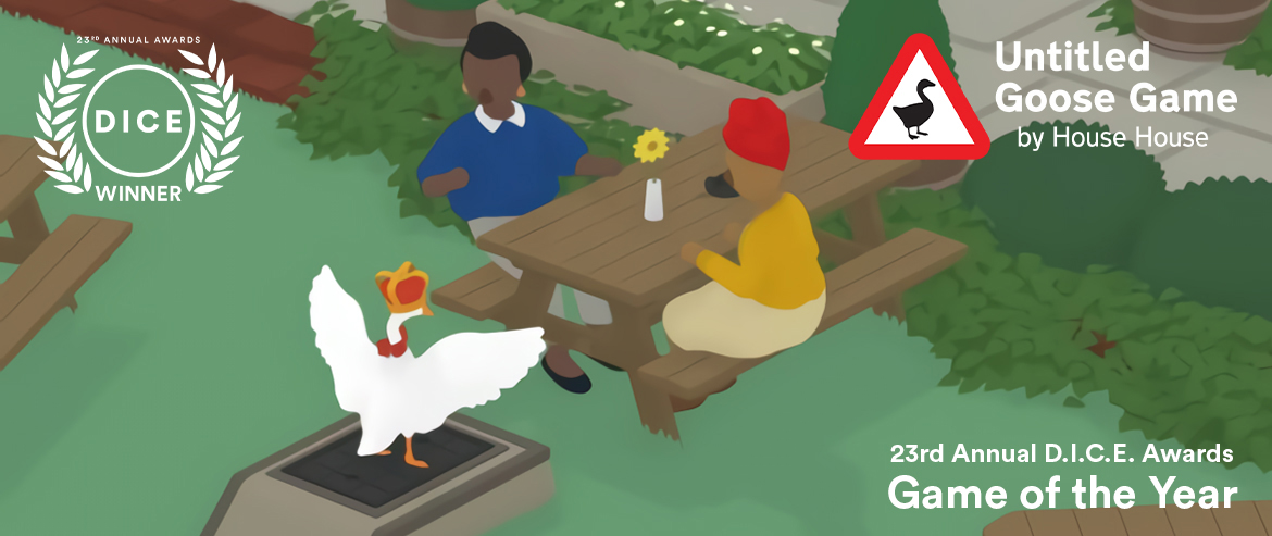 Offizielles Gewinner-Motiv zu Untitled Goose Game - Bild: AIAS / House House