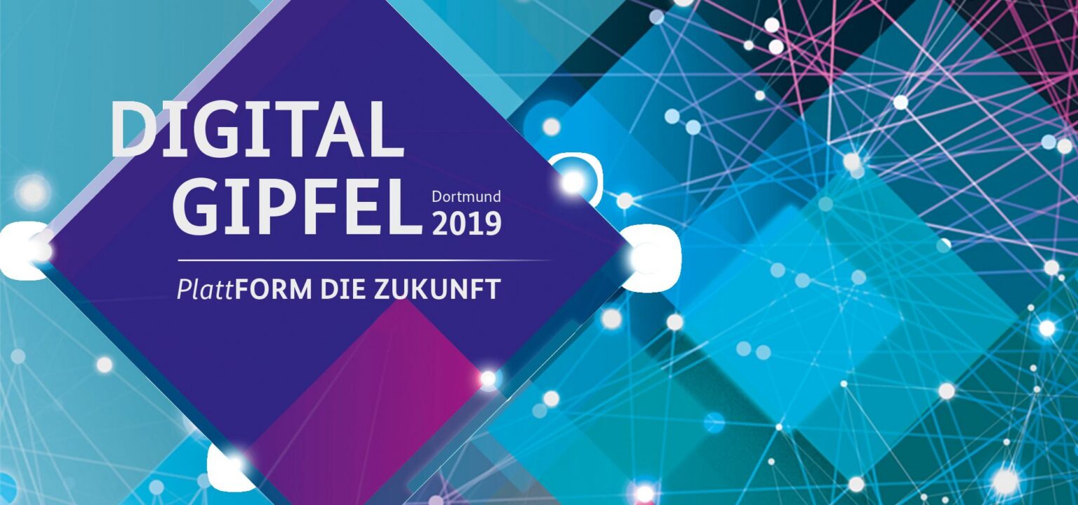 Veranstaltungsmotiv des Digital-Gipfels 2019 in Dortmund - Bild: BITMi / Digital-Gipfel