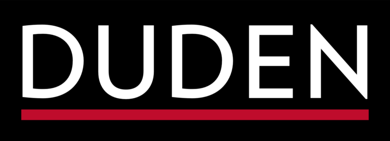 Offizielles Duden-Logo als Symbolbild, kein historischer Wörterbuch-Screenshot - Bild: Duden