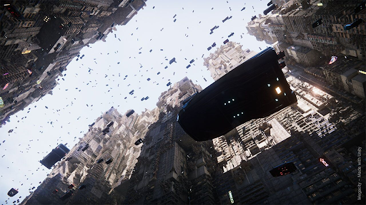 Offizielle Megacity-Titelgrafik zum Unity-Beitrag über das Entity Component System - Bild: Unity