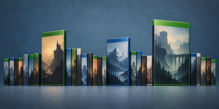 Symbolbild: Spielehüllen - Bild: XboxDev (KI-Illustration)