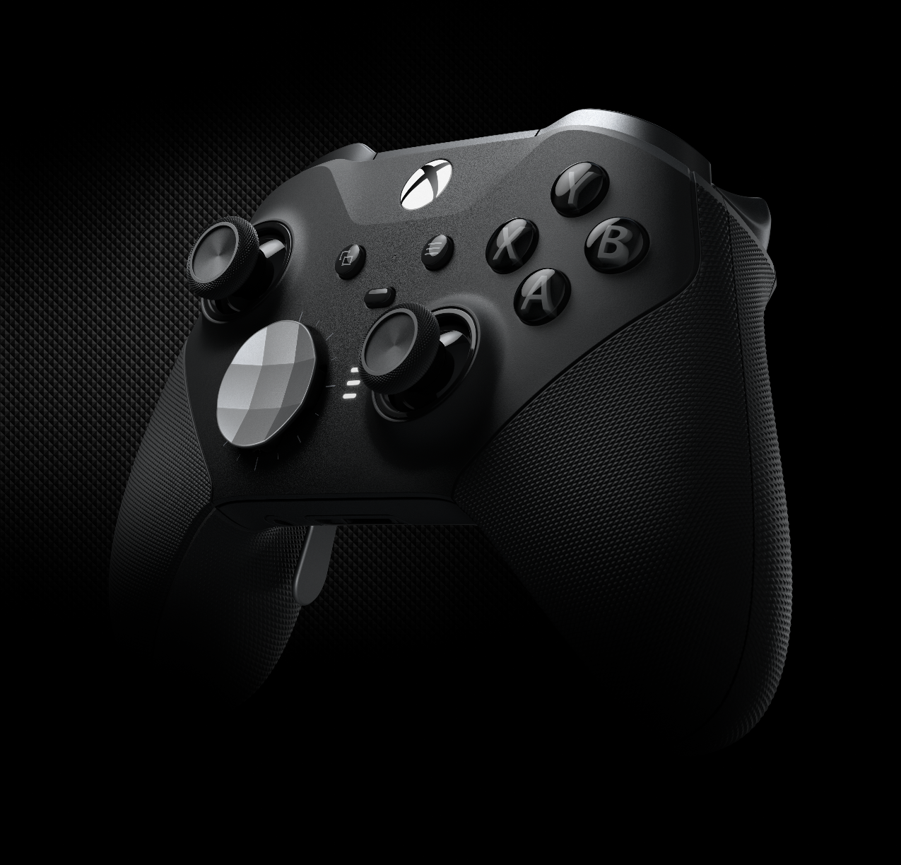 Xbox Elite Wireless Controller Series 2 mit strukturierten Griffen und Profilanzeige - Bild: Microsoft / Xbox Wire