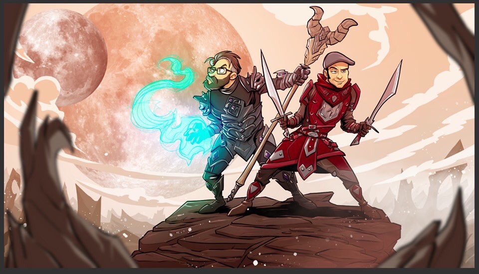 Von Gronkh veröffentlichtes Werbemotiv zum Elsweyr-Livestream mit Gronkh und Kaya Yanar am 31. Mai 2019 - Bild: Gronkh
