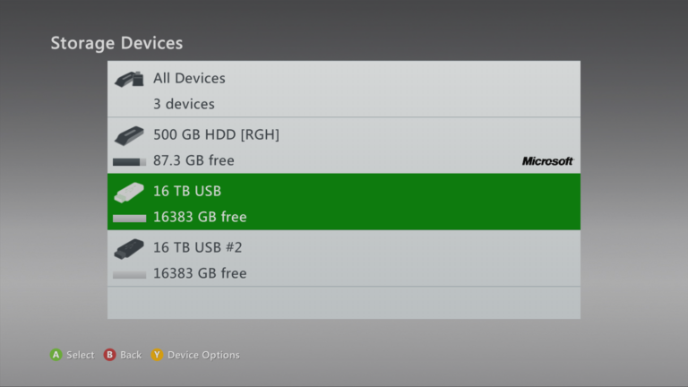 Xbox-360-Speicheranzeige - Bild: Eaton Works