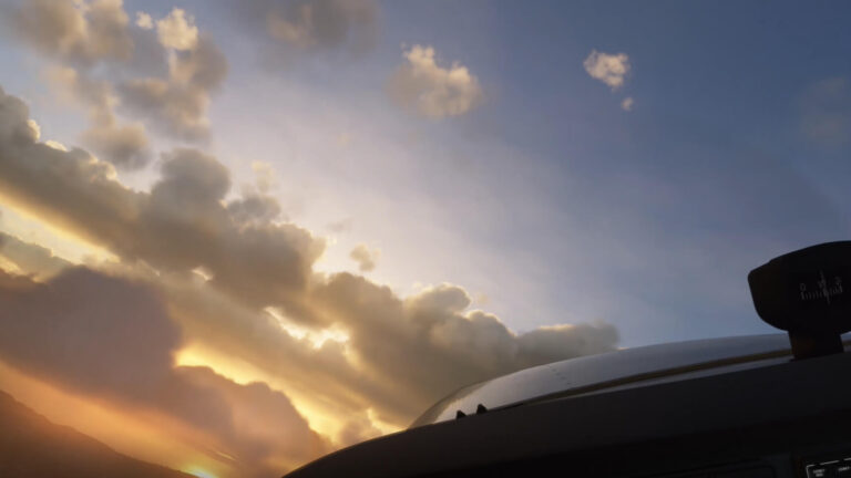 Cockpitansicht aus Microsofts frühem Strömungsabriss-Test zum Flight Simulator im September 2019 - Bild: Microsoft Flight Simulator Team