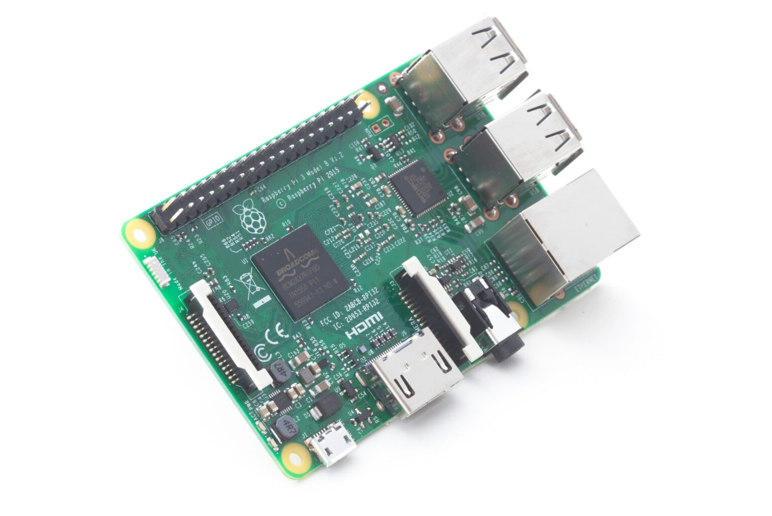 Raspberry Pi 3 Model B, Symbolbild zum Kodi-Mediacenter, der FLIRC-Empfänger ist nicht abgebildet - Bild: Raspberry Pi Foundation