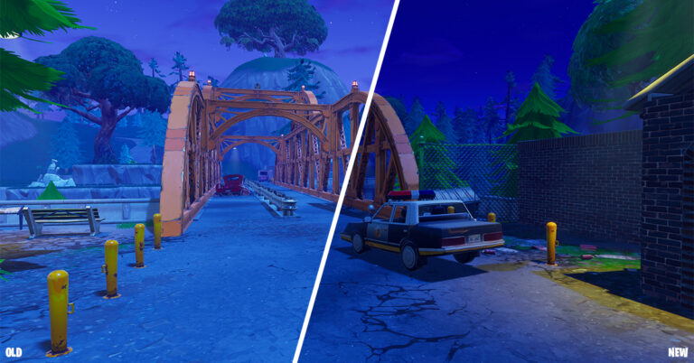 Offizieller Beleuchtungsvergleich zu Fortnite Version 3.0.0, links alter und rechts neuer Stand; keine Bildratenmessung - Bild: Epic Games
