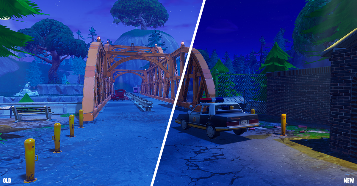 Offizieller Beleuchtungsvergleich zu Fortnite Version 3.0.0, links alter und rechts neuer Stand; keine Bildratenmessung - Bild: Epic Games