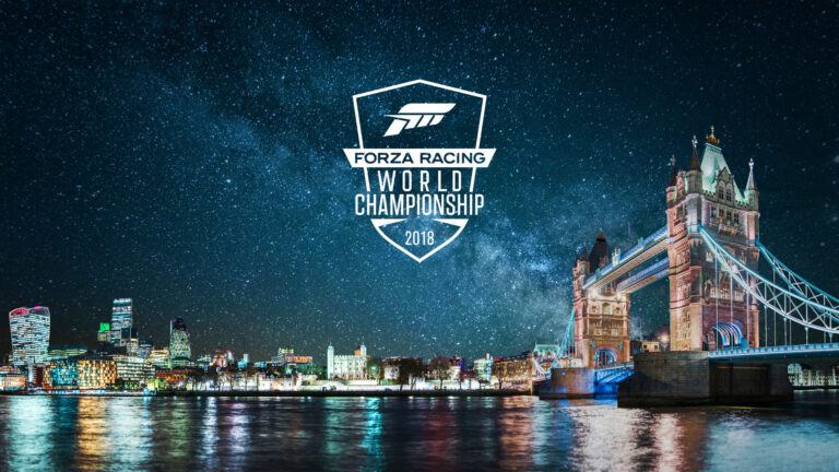 Motiv des Forza-Weltfinales 2018 mit Londoner Skyline und Tower Bridge - Bild: Xbox Wire / Microsoft