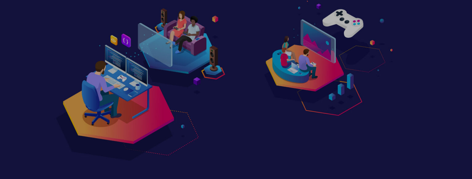 Kampagnenillustration von Join the Game mit Spieleentwicklung und Gaming - Bild: DGE / Carburant