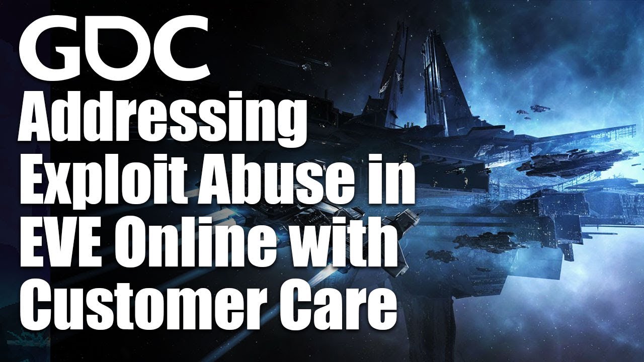 Offizielles GDC-Titelbild des Vortrags über Exploit-Missbrauch und Kundenbetreuung in EVE Online - Bild: GDC