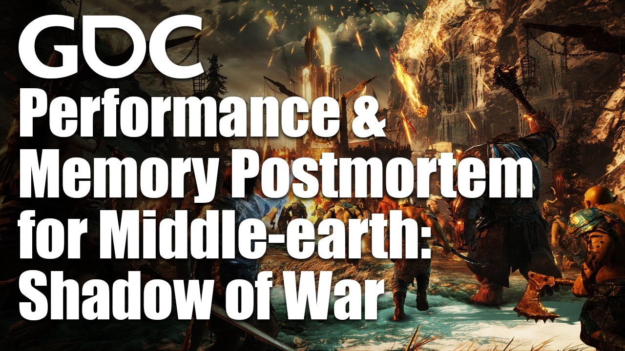 Offizielles GDC-Vorschaubild des Performance and Memory Postmortem für Middle-earth: Shadow of War mit Spielszene - Bild: GDC