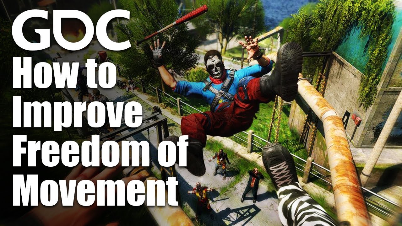 Titelbild des GDC-2018-Vortrags von Bartosz Kulon zur Parkour-Bewegung in Dying Light - Bild: GDC