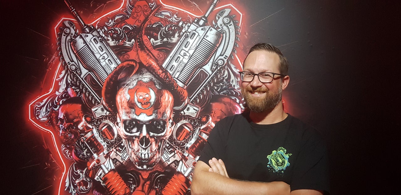 Campaign Designer Matt Searcy von The Coalition bei der Arbeit an Gears 5