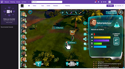 Offizieller Screenshot zu Project Eleusis mit Twitch-Stream und interaktiver Zuschaueroberfläche - Bild: Genvid Technologies / Pipeworks Studios