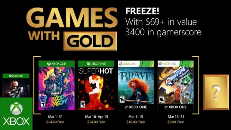 Offizielles Xbox-Videomotiv zur Games-with-Gold-Auswahl für März 2018 - Bild: Microsoft / Xbox