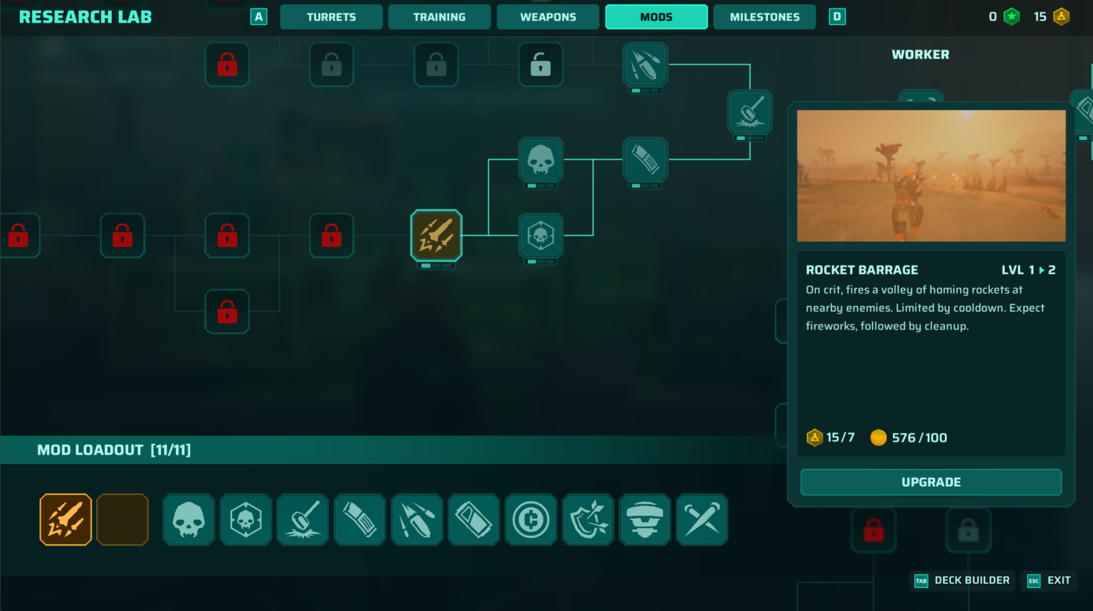 Mod-Deck-Oberfläche von Gravhounds aus dem offiziellen Entwicklungsbericht - Bild: Octopus Panic
