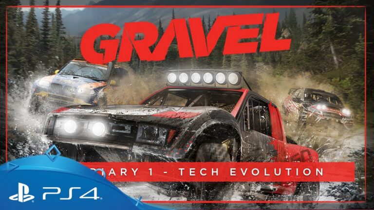 Offizielles Vorschaumotiv mit Offroad-Fahrzeugen zum ersten Gravel-Entwicklertagebuch von Juli 2017, PS4-Präsentation - Bild: Milestone / PlayStation Europe