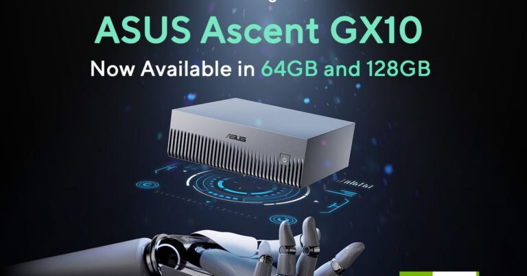 Offizielles Produktmotiv des ASUS Ascent GX10 - Bild: ASUS