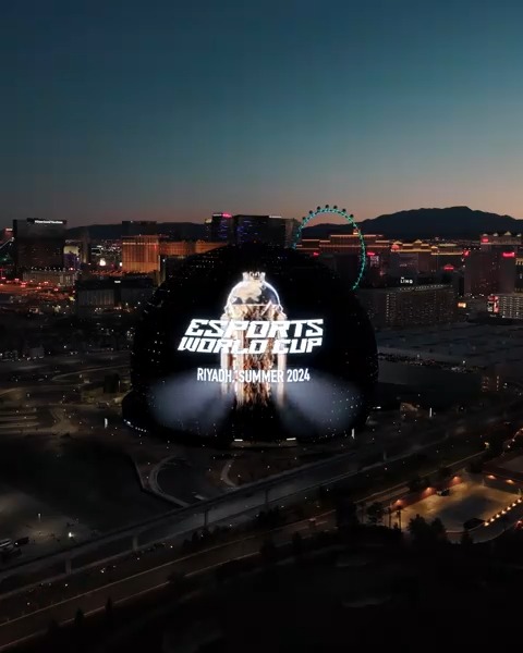 Offizielles Werbemotiv zum Esports World Cup 2024 mit der Sphere in Las Vegas - Bild: Esports World Cup