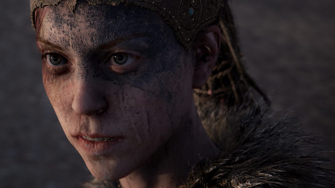 Senua-Porträt aus dem offiziellen Hellblade-Beitrag vom August 2017 - Bild: Ninja Theory / PlayStation Blog