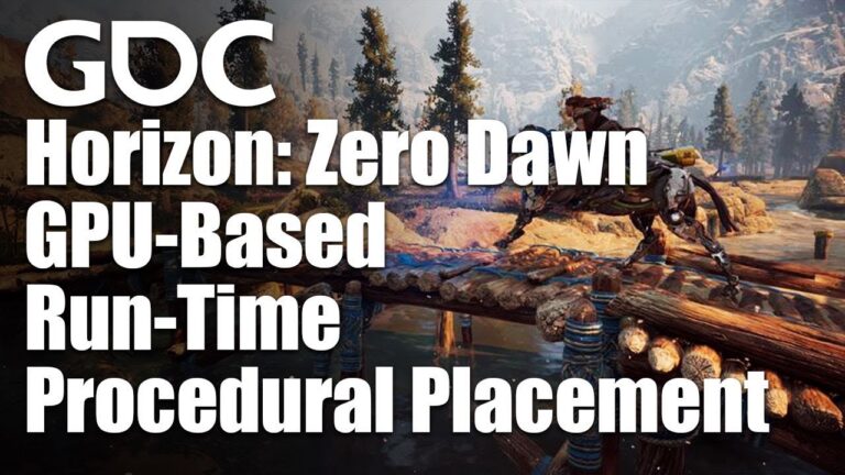 Offizielles Vorschaubild des GDC-Vortrags zur GPU-Platzierung in Horizon: Zero Dawn - Bild: GDC / Guerrilla Games