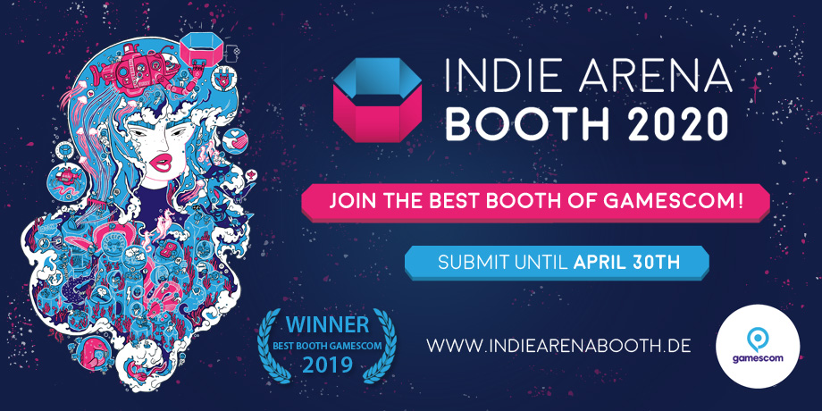 Offizielles Bewerbungsmotiv zum ursprünglich geplanten Präsenzstand 2020, mit damaliger Frist 30. April - Bild: Indie Arena Booth