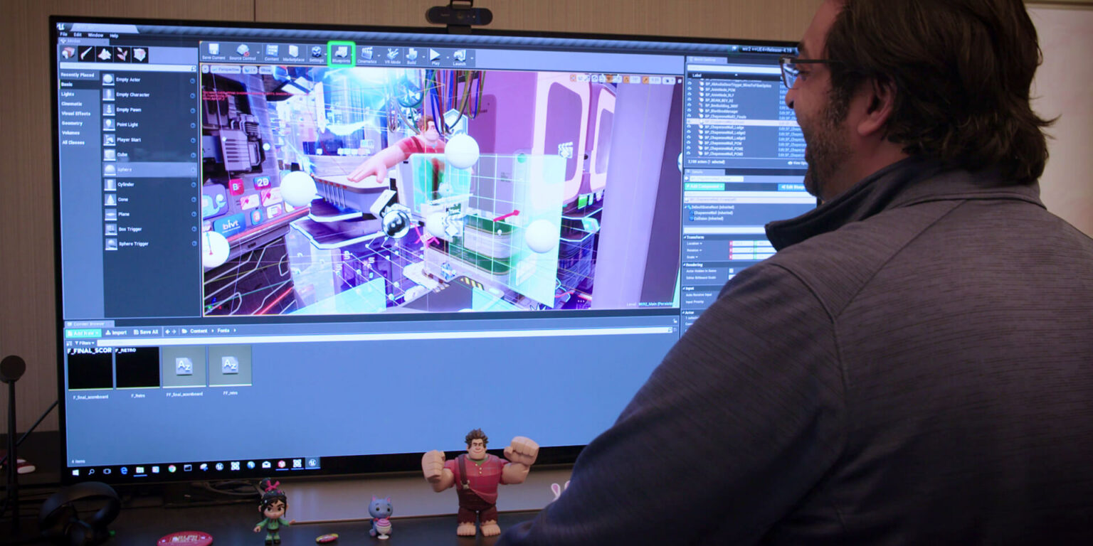 Entwicklung von Ralph Breaks VR im Unreal-Engine-Editor - Bild: Epic Games