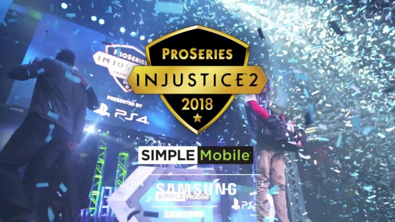 Offizielles Ankündigungsmotiv zur Injustice 2 Pro Series 2018 mit Samsung und SIMPLE Mobile - Bild: Warner Bros. Games