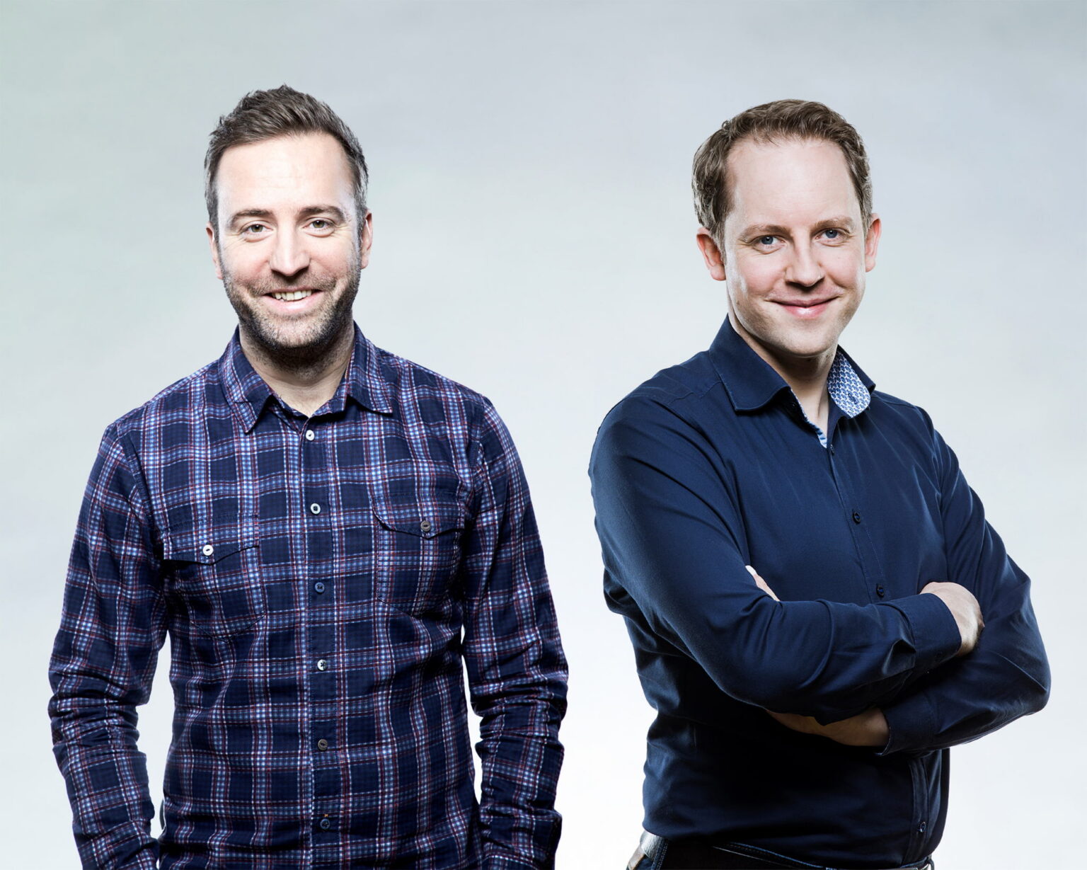 Christian Reshöft und Hendrik Klindworth beim Führungswechsel bei InnoGames - Bild: InnoGames