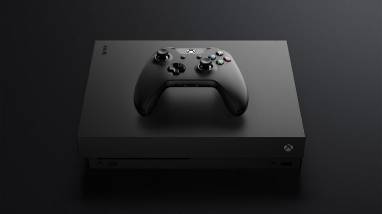 Xbox One X mit Controller, Symbolbild zum historischen Systemupdate - Bild: Microsoft