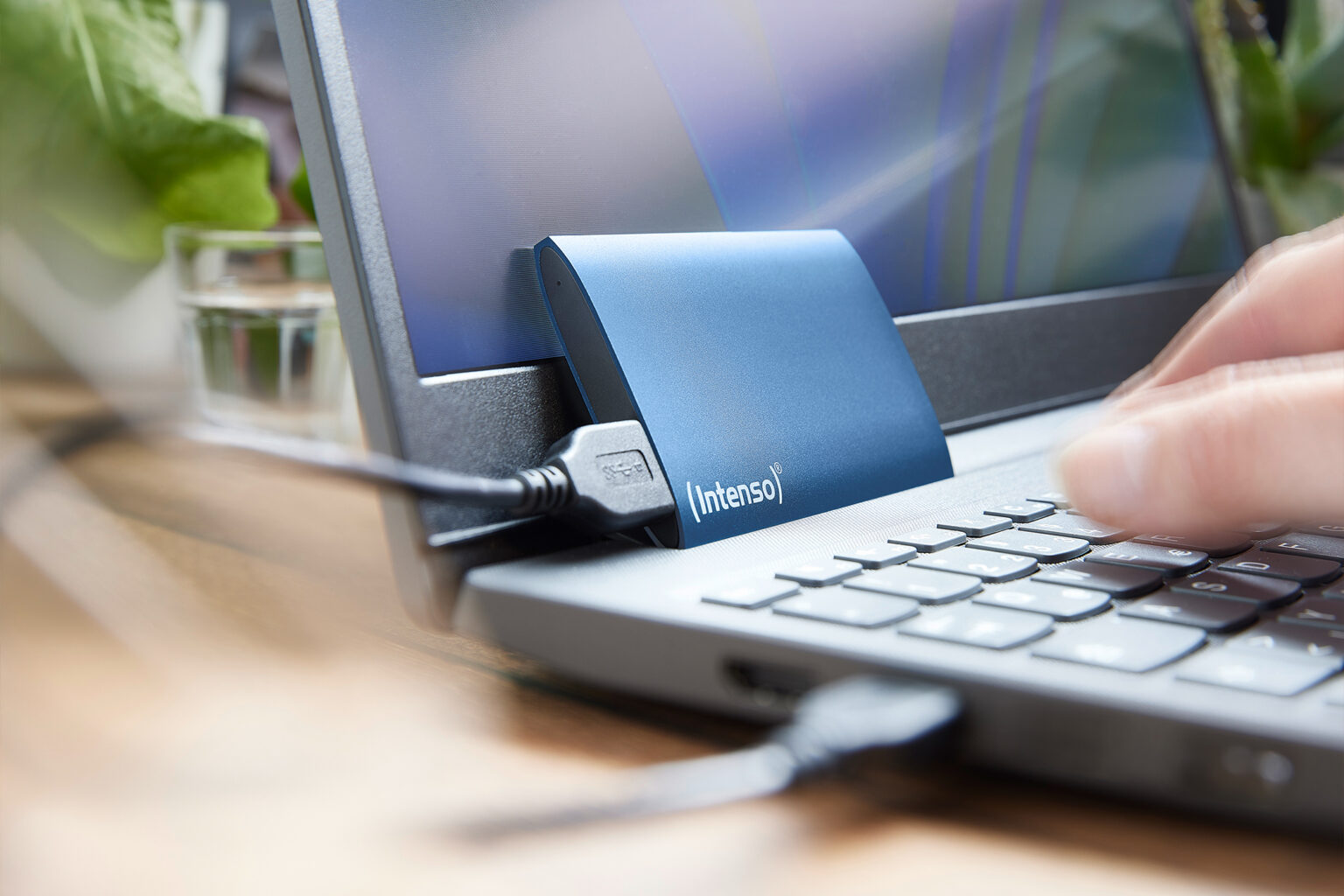 Premium-SSD, blaue Variante - Bild: Intenso