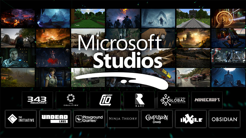 Microsoft-Studios-Motiv von X018 mit inXile-Logo, Archivbild - Bild: Microsoft / Xbox Wire