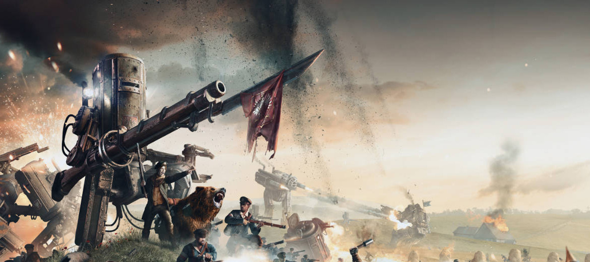 Offizielle Illustration der Welt 1920+ aus Iron Harvest, kein Foto der Finanzierungsaktion - Bild: KING Art Games