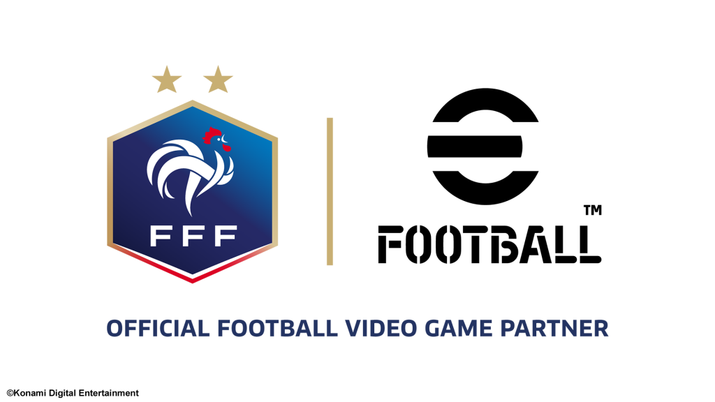 Offizielles Motiv zur Verlängerung der Partnerschaft zwischen Konami und dem französischen Fußballverband im Oktober 2026 - Bild: Konami / FFF