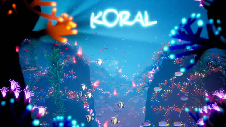 Offizielles Koral-Motiv mit Korallen, Fischen und leuchtendem Schriftzug - Bild: Carlos Coronado / Epic Games