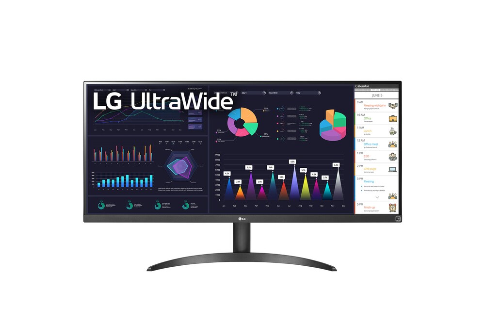 LG 34WQ500-B mit Standfuß - Bild: LG