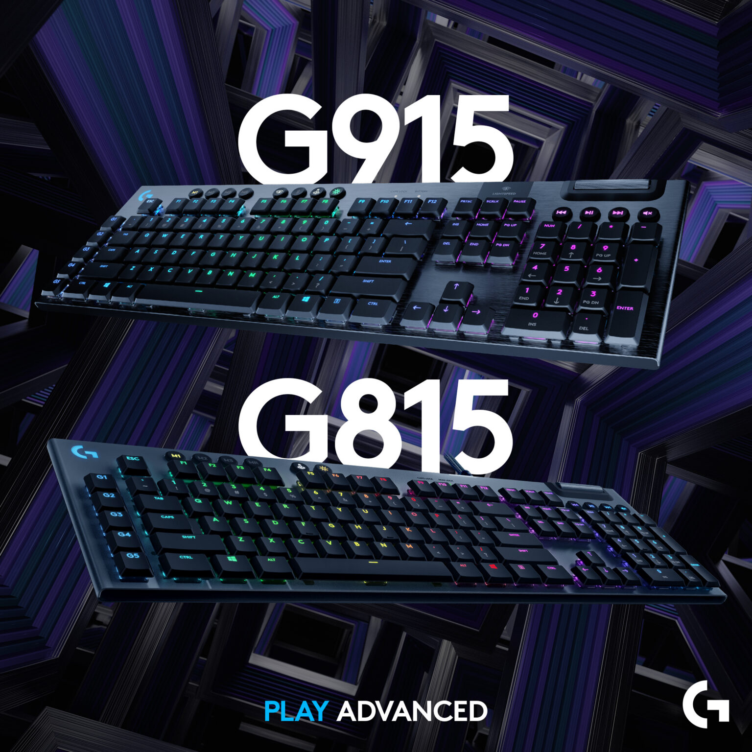 Logitech G915 und G815 mit RGB-Beleuchtung - Bild: Logitech G