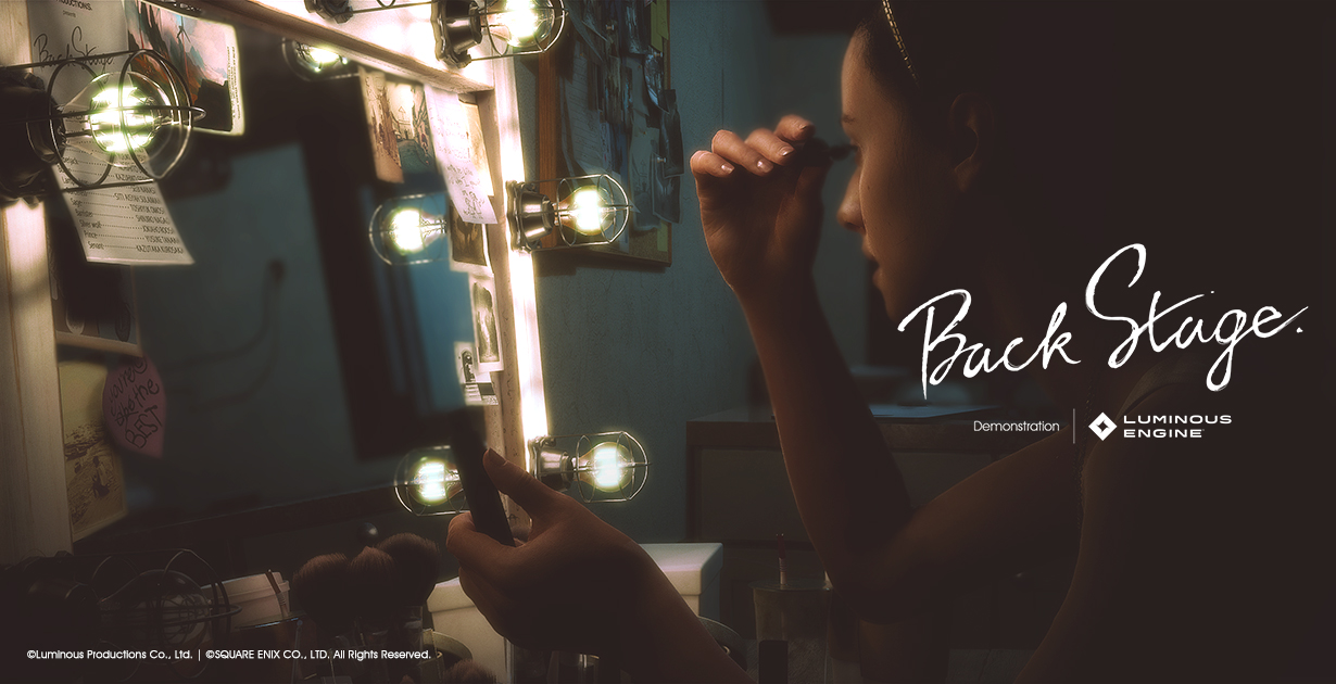 Tech-Demo Back Stage der Luminous Engine mit Echtzeit-Path-Tracing - Bild: NVIDIA GeForce