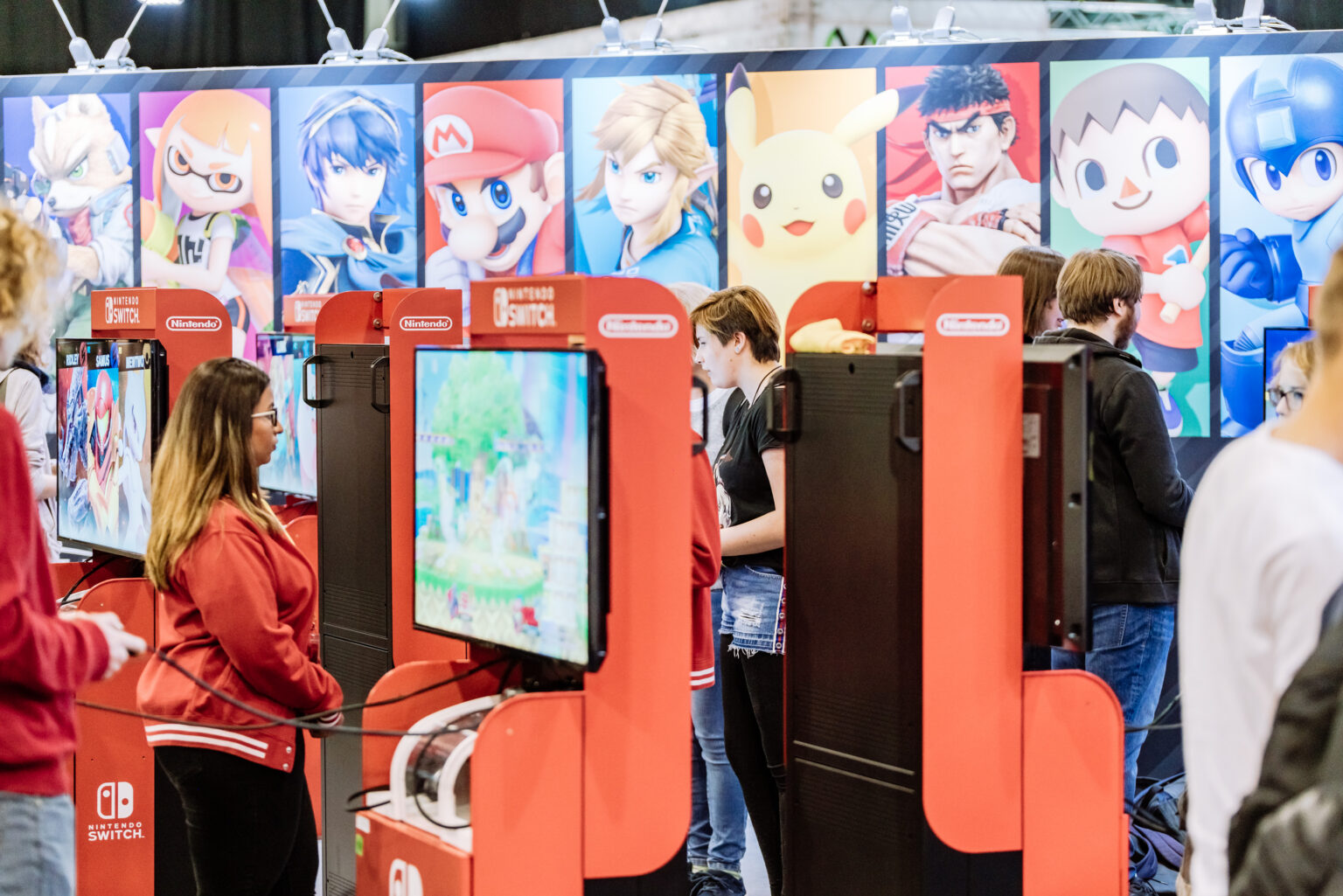 Nintendo-Switch-Spielstationen auf einem vom Veranstalter bereitgestellten Pressefoto - Bild: Messe Erfurt GmbH