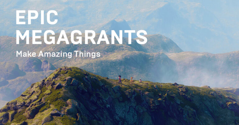 Offizielles Epic-MegaGrants-Motiv mit virtueller Landschaft - Bild: Epic Games