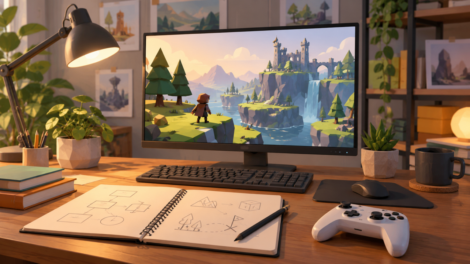 Nachträglich KI-generiertes Symbolbild eines Entwicklungsplatzes - Bild: XboxDev, KI-generiert