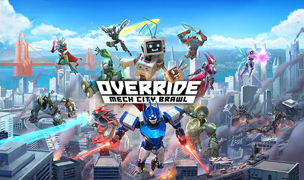 Offizielles Pressemotiv von 2018 zu Override: Mech City Brawl, dem Spiel von The Balance - Bild: Modus Games / The Balance Inc.