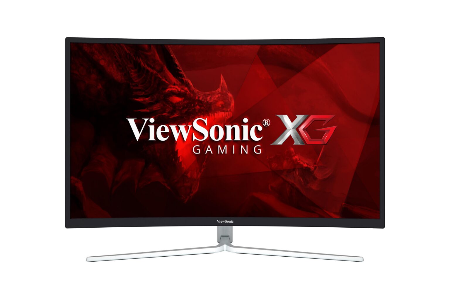 Offizielles Produktbild des ViewSonic XG3202-C mit gebogenem Display, Modell aus dem Monitorvergleich von 2017 - Bild: ViewSonic